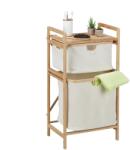 Relaxdays Coș de rufe Relaxdays din bambus cu 2 compartimente (10077474)