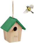Relaxdays Căsuță decorativă pentru păsări Relaxdays cu acoperiș verde (10087582)