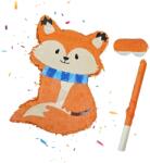 Relaxdays Set Pinata Relaxdays Vulpe cu Băț și Mască (10125872)