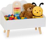 Relaxdays Cufăr pentru copii Relaxdays cu design de nori (10115643)