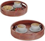 Relaxdays Set de 2 tavi Relaxdays din lemn de mango (10112172) Tava