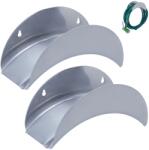 Relaxdays Set de 2 suporturi metalice pentru furtun Relaxdays, montate pe perete (10099008)