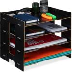 Relaxdays Tavă pentru scrisori Relaxdays din MDF cu 3 compartimente (10079360)