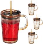 Relaxdays Pahare Relaxdays, set de 4, cu mânere (10096004) Pahar
