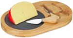 Relaxdays Platou de brânzeturi Relaxdays din bambus cu set de 2 tacâmuri (10092697) Tava