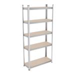 Relaxdays Rafturi galvanizate Relaxdays pentru sarcini grele cu 5 niveluri (10096341) Raft