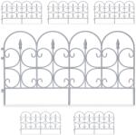 Relaxdays Gard de grădină din plastic Relaxdays, set de 6 bucăți (10093655)