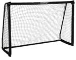 Relaxdays Poartă de fotbal Relaxdays neagră 120 x 180 cm (10108127)