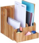 Relaxdays Dosar vertical Relaxdays cu 3 compartimente și cutie pentru ustensile (10079045)