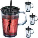 Relaxdays Pahare Relaxdays, set de 4, cu mânere (10096014) Pahar