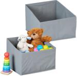 Relaxdays Cutie de depozitare Relaxdays, fleece, pachet de 2 (10106679)
