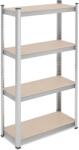 Relaxdays Rafturi galvanizate Relaxdays pentru sarcini grele cu 4 niveluri (10096432) Raft