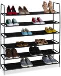 Relaxdays Suport pantofi Relaxdays cu rafturi din material textil, 1 m (10106820) Pantofar