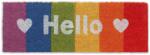 Relaxdays Covoraș de ușă Relaxdays cu nucă de cocos „Hello curcubeu (10077798) Covor