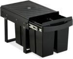 Relaxdays Coș de gunoi încorporat Relaxdays negru (10117550) Cos de gunoi