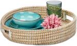 Relaxdays Tavă rotundă de servire Relaxdays cu mânere (10102196) Tava