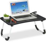 Relaxdays Masă pentru laptop Relaxdays neagră (10090084) Suport laptop