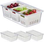Relaxdays Set de 4 organizatoare pentru frigider Relaxdays (10098652)