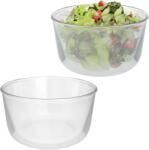 Relaxdays Boluri de salată din sticlă Relaxdays, set de 2 (10115350) Castron
