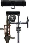 Relaxdays Suport de perete pentru bicicletă Relaxdays cu șină (10123842)