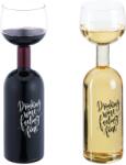 Relaxdays Sticlă de vin Relaxdays cu pahar 750 ml (10097349) Pahar