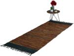 Relaxdays Covor Relaxdays din piele și bumbac, model patchwork (10072130) Covor