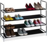 Relaxdays Suport pantofi Relaxdays cu rafturi din material textil, 1 m (10106836) Pantofar