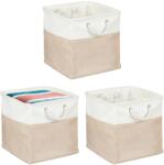 Relaxdays Coș de depozitare pentru lenjerie Relaxdays, set de 3 (10125267)