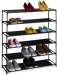Relaxdays Suport pentru pantofi Relaxdays cu rafturi din material textil (10106772) Pantofar
