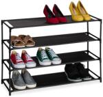 Relaxdays Suport pentru pantofi Relaxdays cu rafturi din material textil (10106764) Pantofar