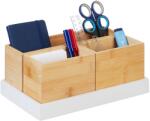 Relaxdays Set organizator Relaxdays cu 4 bucăți din bambus (10097655)
