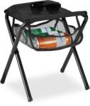 Relaxdays Scaun pliabil negru Relaxdays până la 120 kg (10066034)
