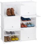 Relaxdays Dulap pantofi Relaxdays alb cu 12 compartimente (10069363) Pantofar