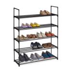Relaxdays Suport pentru pantofi metalic negru Relaxdays (10071574) Pantofar
