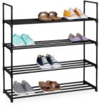 Relaxdays Suport pentru pantofi metalic negru Relaxdays (10064430) Pantofar