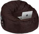 Relaxdays Canapea puf Relaxdays XXL cu aspect de piele întoarsă (10068191)