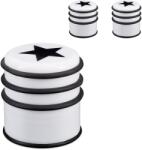 Relaxdays Set de 3 dopuri de ușă Relaxdays cu motiv stea (10093932)