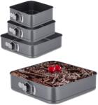 Relaxdays Set de forme de copt Relaxdays cu 4 dimensiuni (10084649)