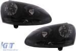 KITT Lightning Fényszórók VW Golf 5 V (10.2003-2009) Jetta (2005-2010) teljesen fekete (HLVWG5BB)