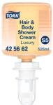 Tork Krémtusfürdő és sampon, 0, 525 l, S5 rendszer, Premium, TORK „Mini Luxus, borostyán (KHH820)
