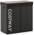 Costway szennyestartó kosár 105l fekete, 62x31x60 cm (JV10787BK)