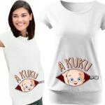 Tshirto Terhességi póló Terhes ajándék kismamáknak Leendő anyuka Akuku M (baby shower gadżet narodziny urodziny dziecka)