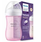 Philips Natural Response 1 db műanyag cumisüveg, 260 ml, 1 hónapos kortól, SCF903/11 (SCF903/11)