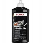 SONAX Polish+Wax Color 500 ml, közepesen csiszoló, fekete, karnauba viasz