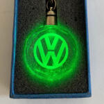 Volkswagen kulcstartó lézergravírozott váltakozó Led fénnyel (VW)