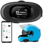 Sena Sistem de comunicare pentru motociclete, SENA 5RLITE-01, Moto Intercom, Bluetooth 5.1, Suport 2 rideri, Raza de actiune 700 metri, HD Speakers, Single Pack, Negru (8809629529136)