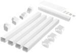 VEVOR Mini split kábelcsatorna mini split csőburkolat 76 mm x 483 cm festhető PVC klíma csatorna szett