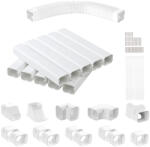 VEVOR Mini split kábelcsatorna készlet 76 mm széles 5400 mm hosszú PVC csővezeték burkolat klímához/hőszivattyúhoz