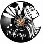  Ceas de perete din disc de vinil, Model Makeup, Negru, 30 cm - cod CB4834
