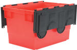 Cromwell 68ltr Nagy Teherbírású Euro Ládák Fedéllel - Piros (mtl4041650k)